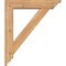Ekena Millwork Traditional Traditional Smooth Bracket w/ Offset Brace, Western Red Cedar, 5 1/2"W x 24"D x 28"H BKT0604X24X28TRA01SWR - alternate 2